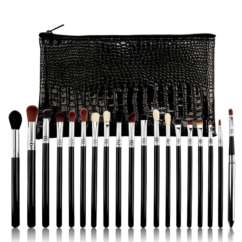 19pcs Professional Makeup Brush Set with Storage Bag